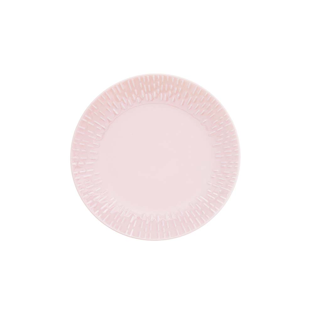Aida - Confetti - Desserttallerken m/relief porcelæn 21 cm Pink